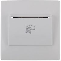 Лицевая панель Эра S12 для выключателя карточного белый картинка